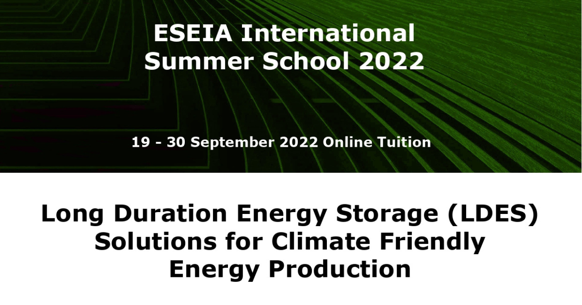 ESEIA International Summer School 2022 open for application