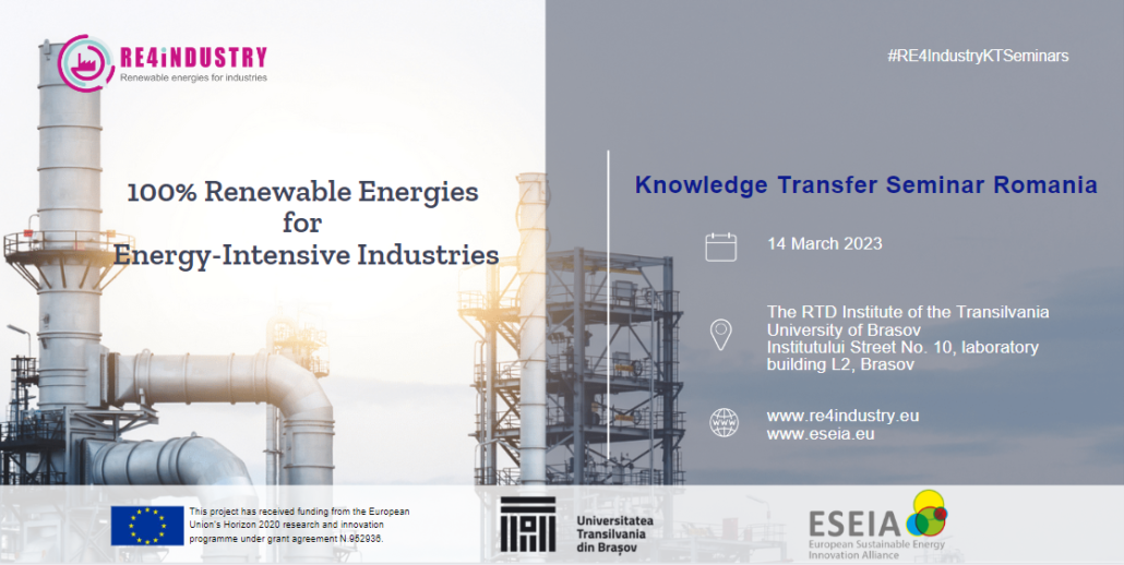 RE4Industry Knowledge Transfer Seminar Romania
