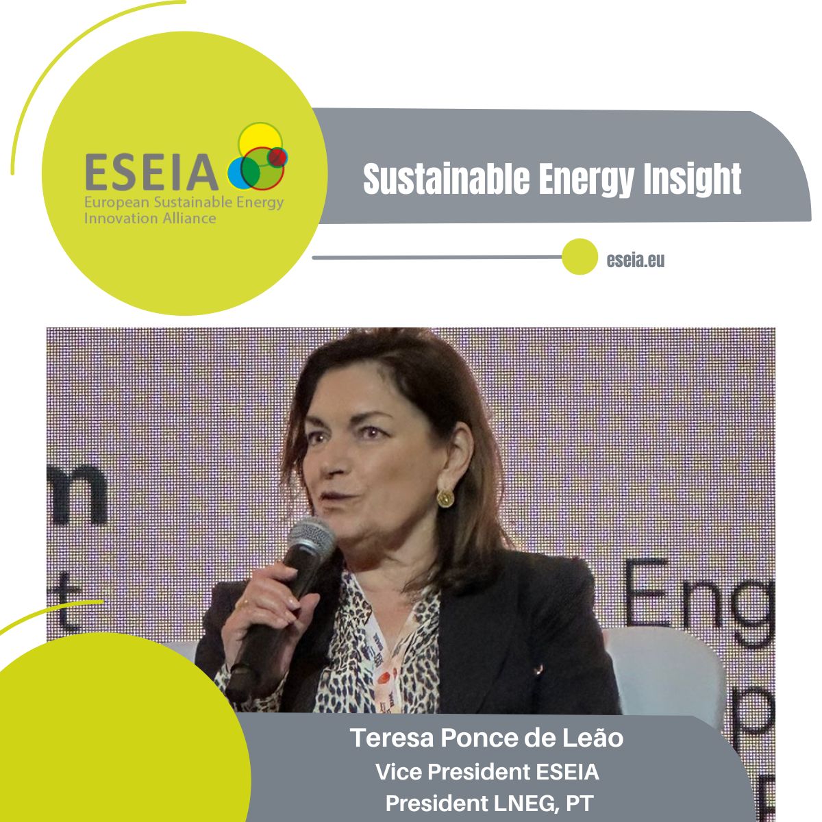 Shaping Renewable Energy Sustainability: Teresa Ponce de Leão on EU-AU Partnerships and ESEIA’s Vision