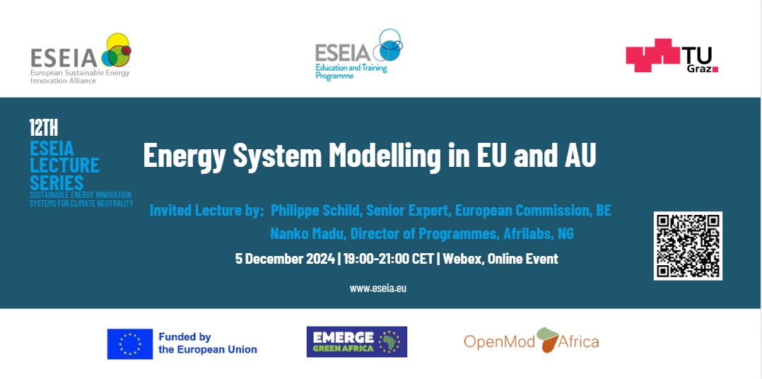 EU-AU Collaboration in Focus at the 12th ESEIA Lecture on Innovative Energy System Modelling for Sustainable Future