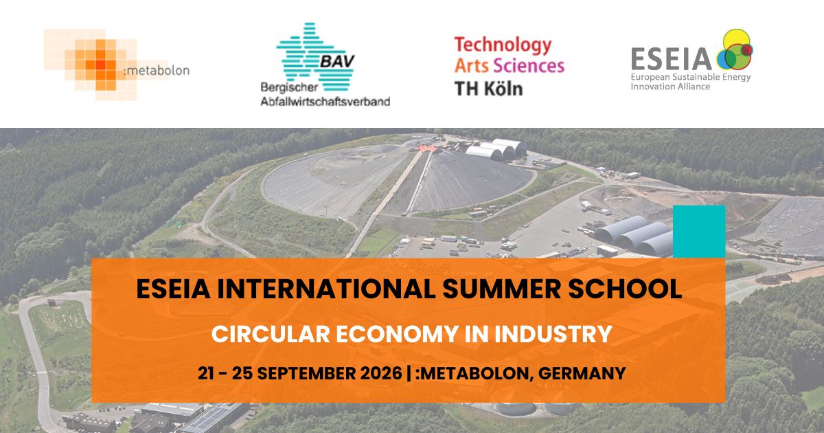 Announcing the ESEIA International Summer School 2026