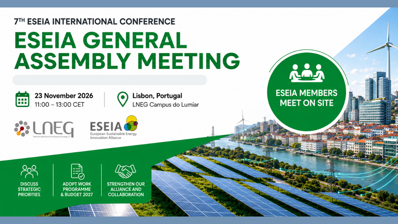 ESEIA General Assembly in Lisbon, 23 November 2026 | Members Meet On Site Alongside the 7th ESEIA Conference